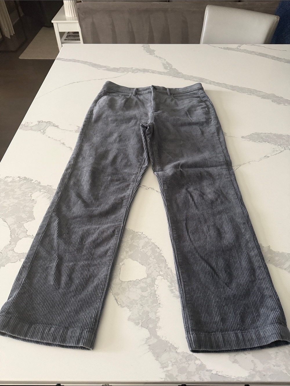Loft gray Corduroy pants. Size 8